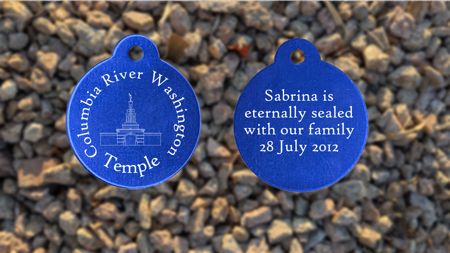 Columbia River Washington Temple Medallion