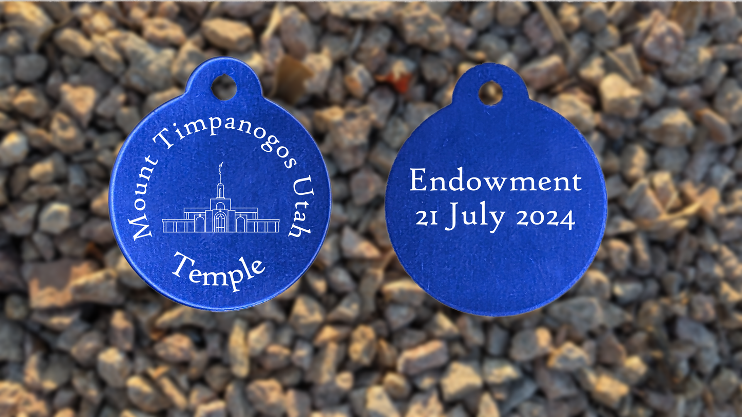 Mount Timpanogos Utah Temple Medallion