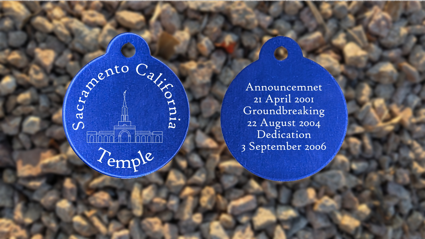 Sacramento California Temple Medallion