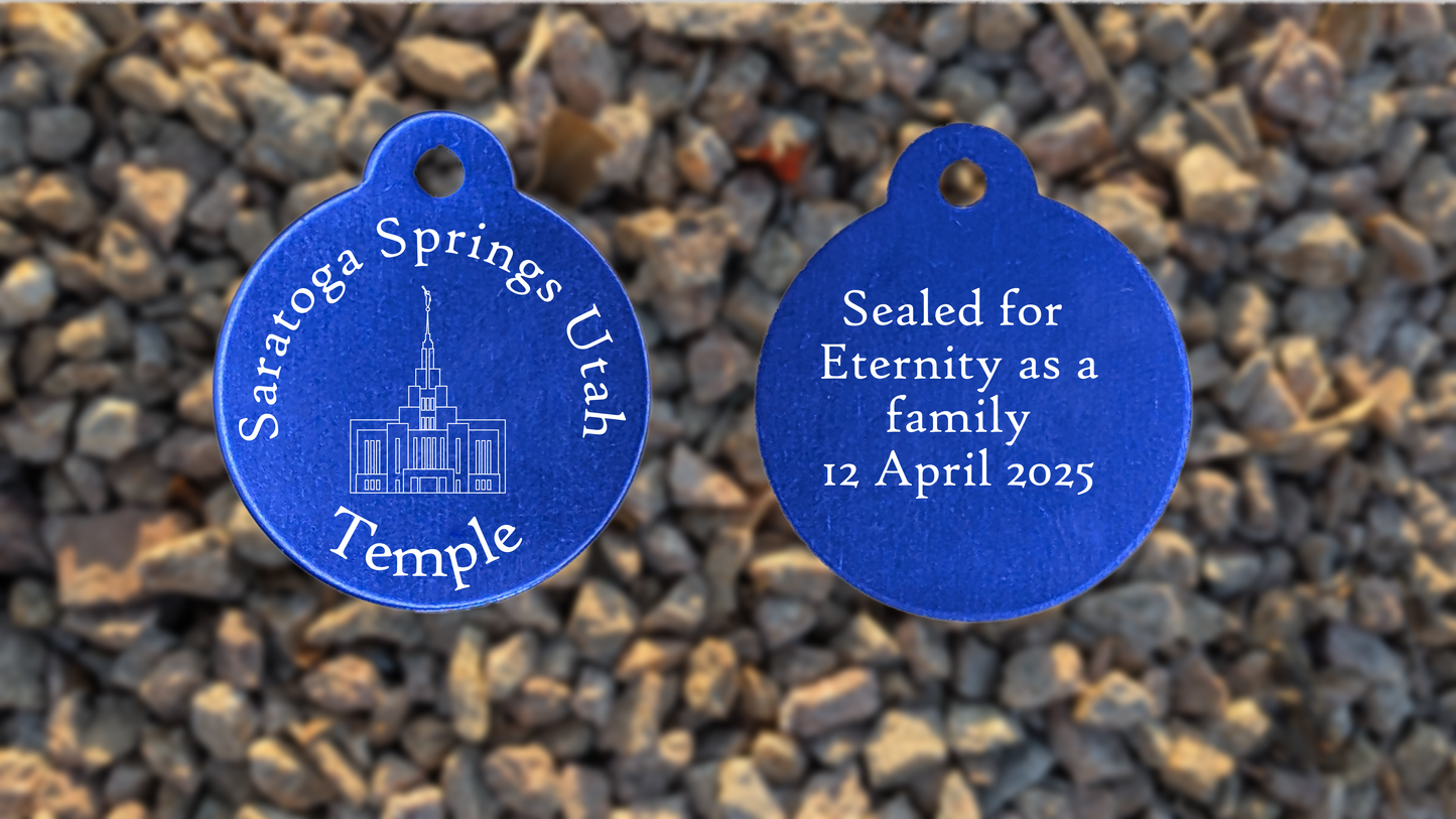 Saratoga Springs Utah Temple Medallion
