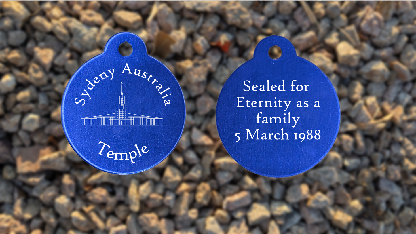Sydney Australia Temple Medallion