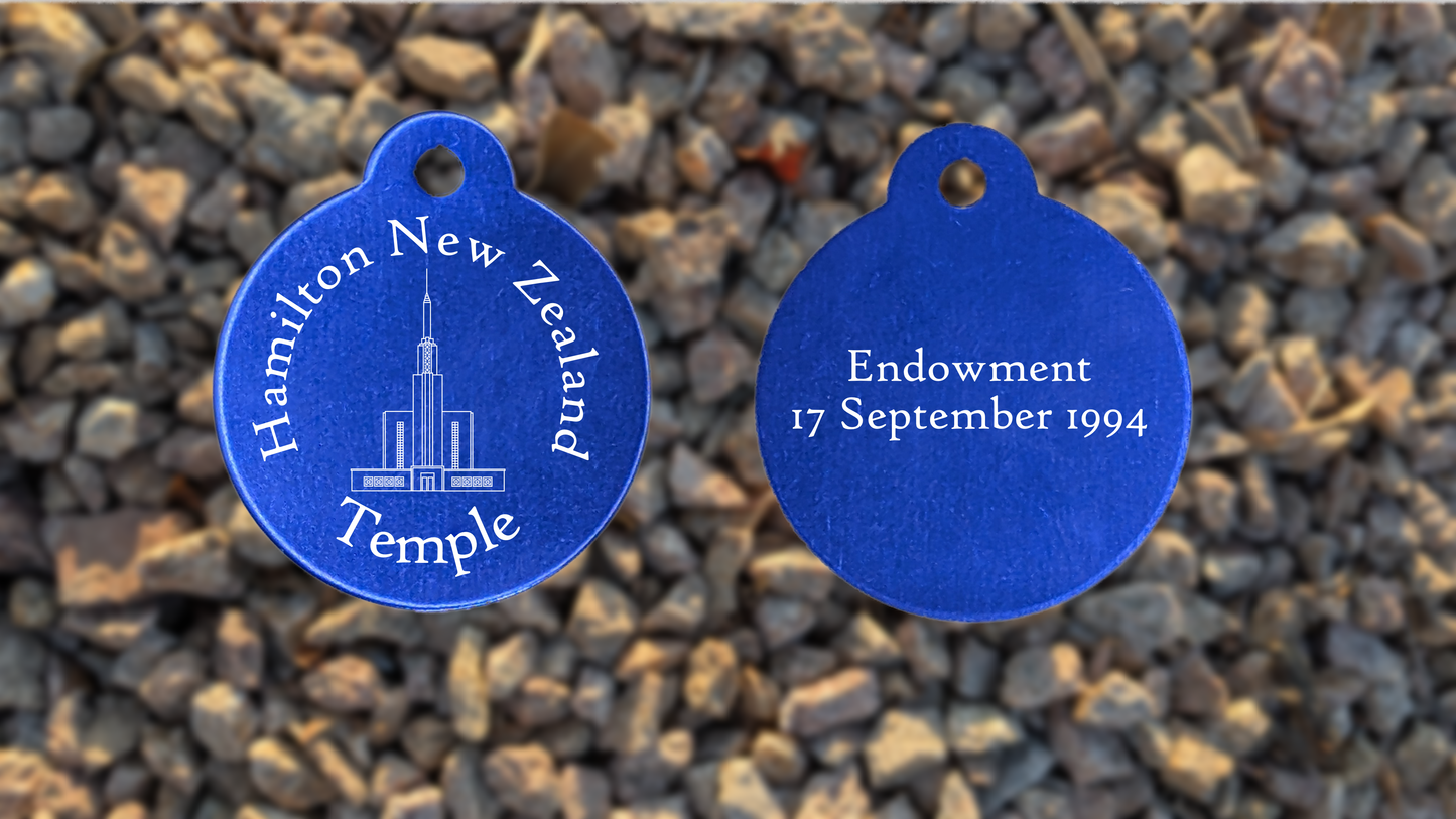 Hamilton New Zealand Temple Medallion