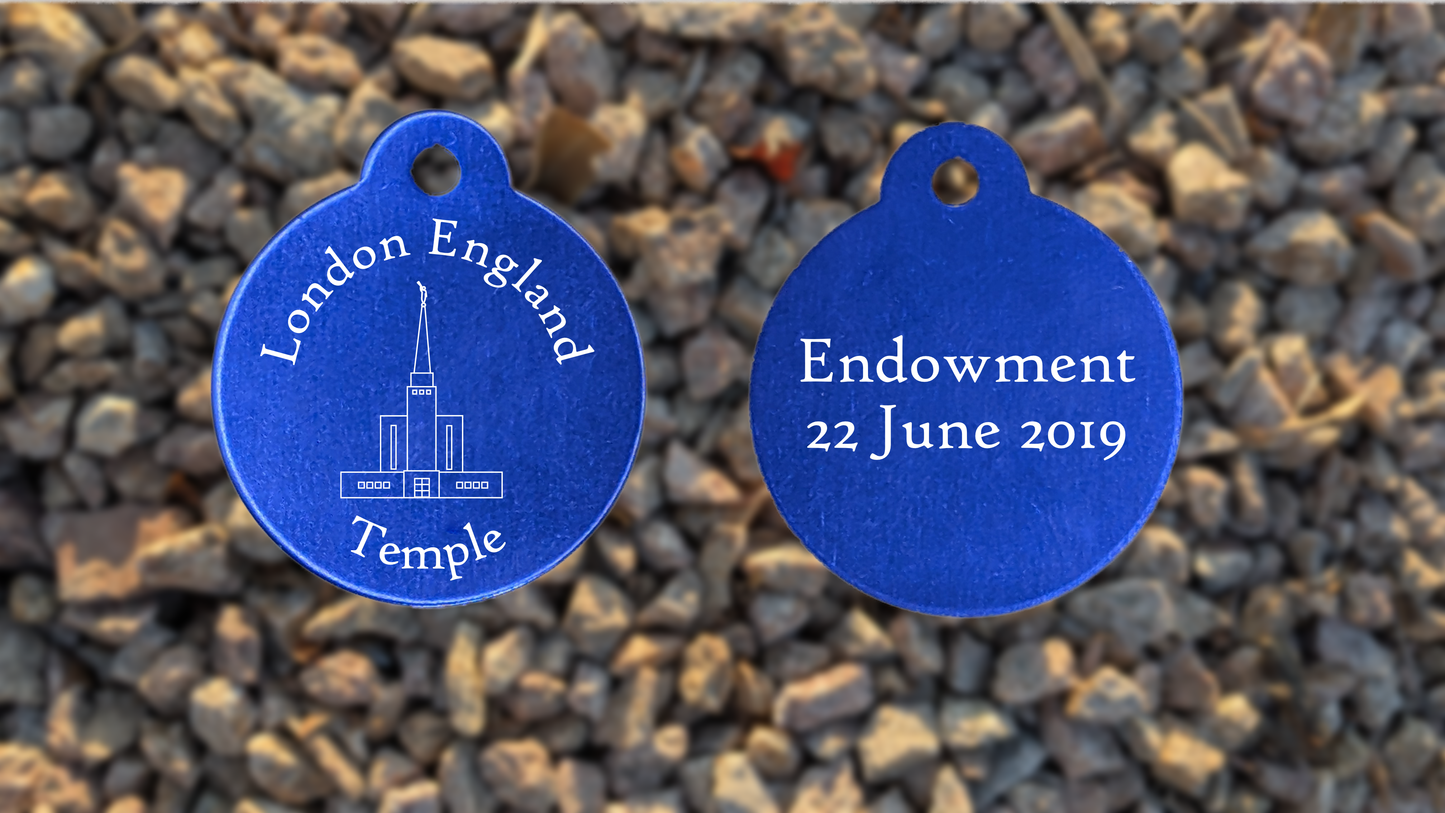 London England Temple Medallion