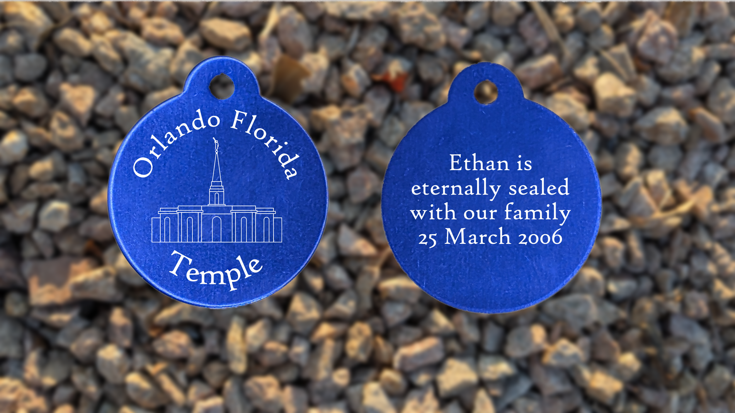 Orlando Florida Temple Medallion
