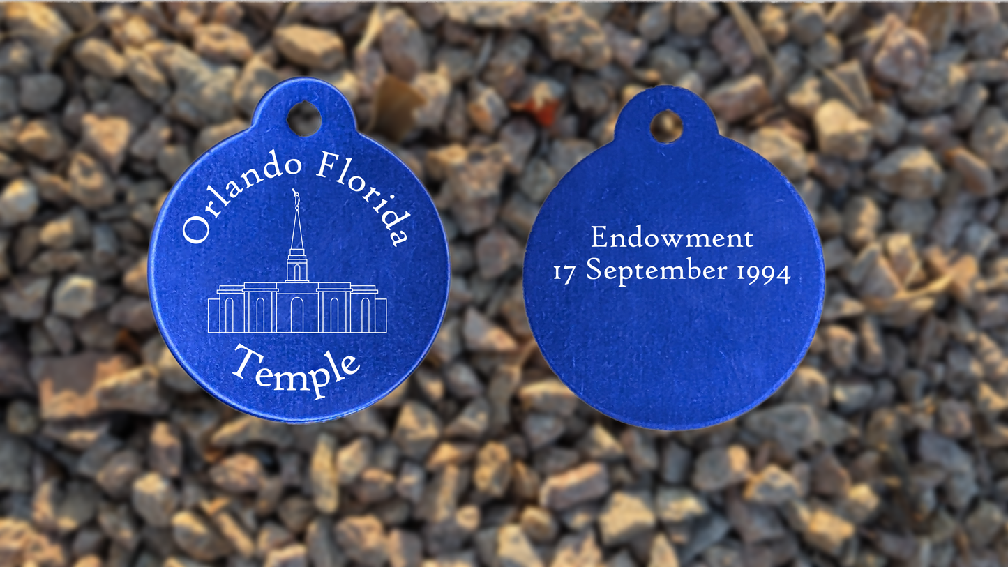 Orlando Florida Temple Medallion