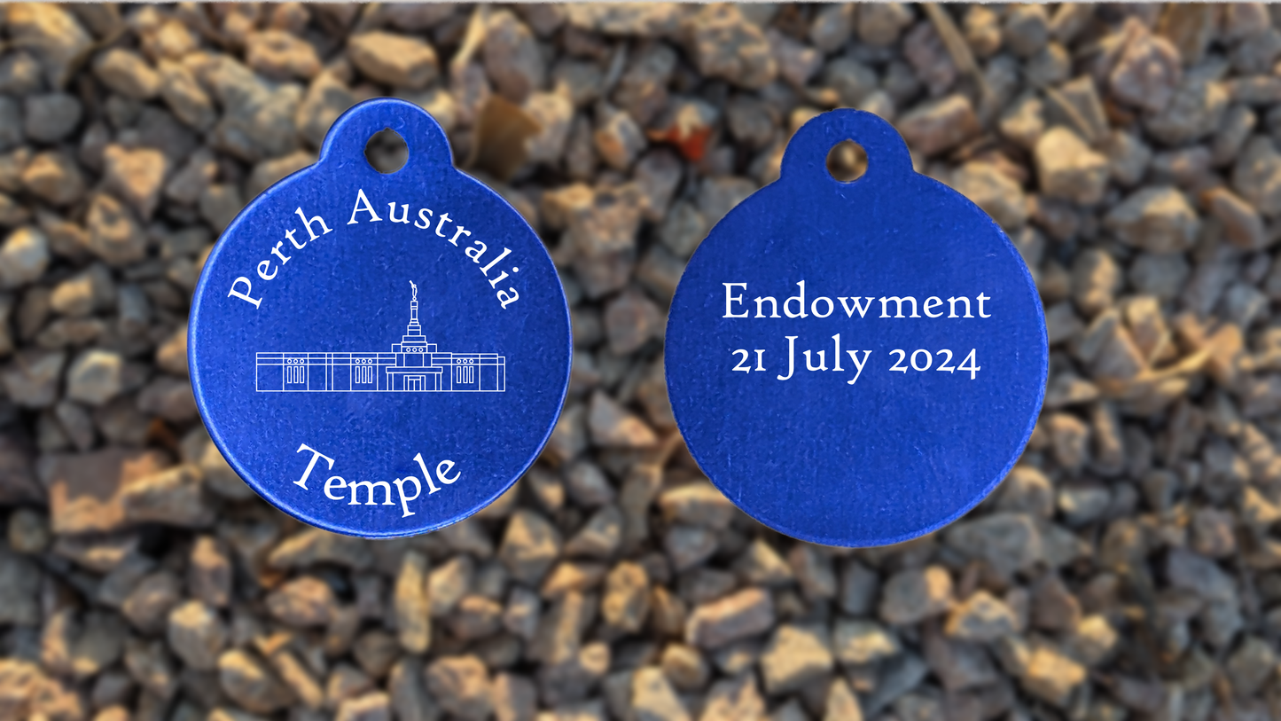 Perth Australia Temple Medallion