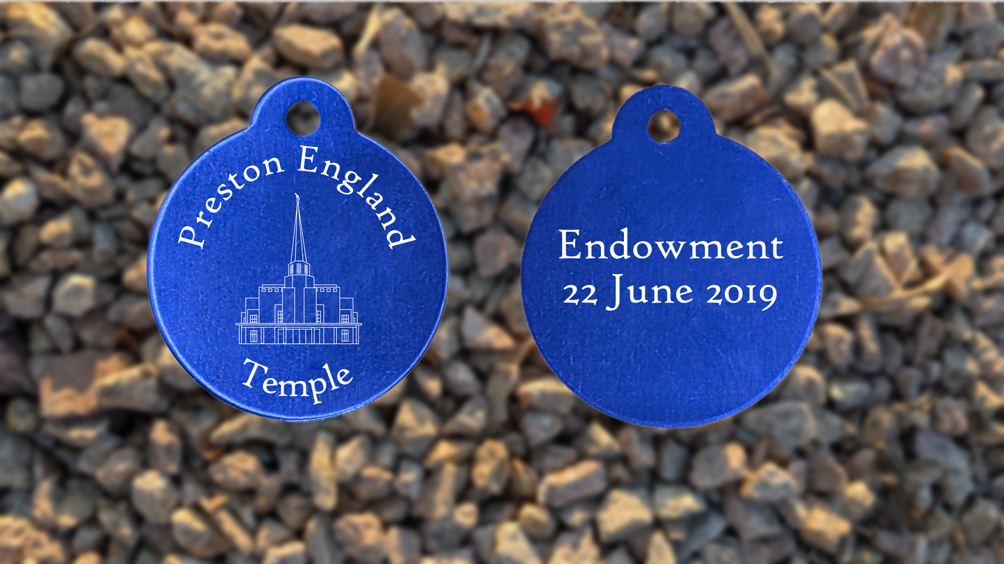 Preston England Temple Medallion