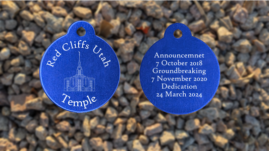 Red Cliffs Utah Temple Medallion