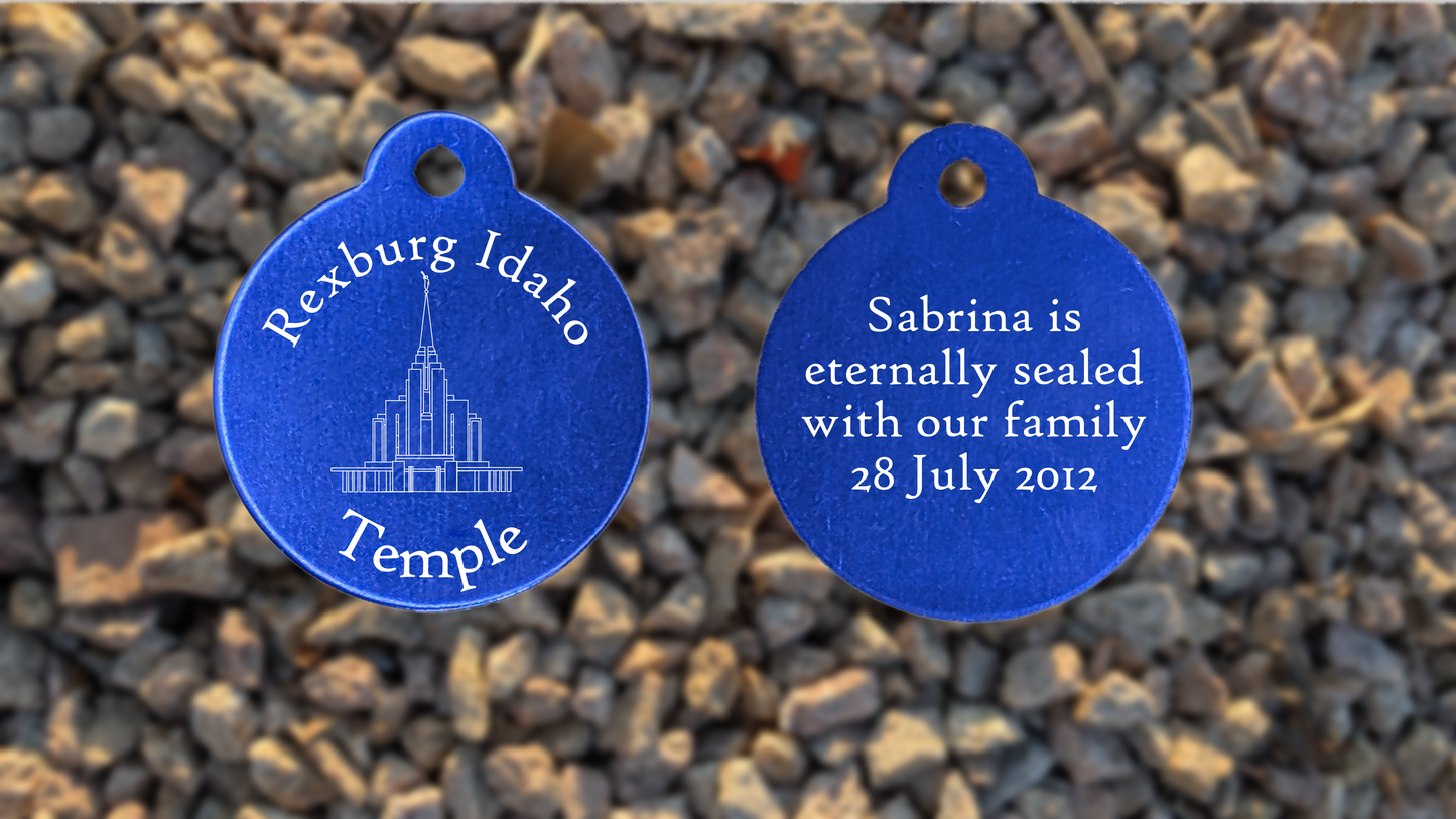 Rexburg Idaho Temple Medallion