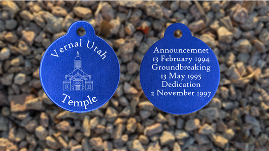 Vernal Utah Temple Medallion